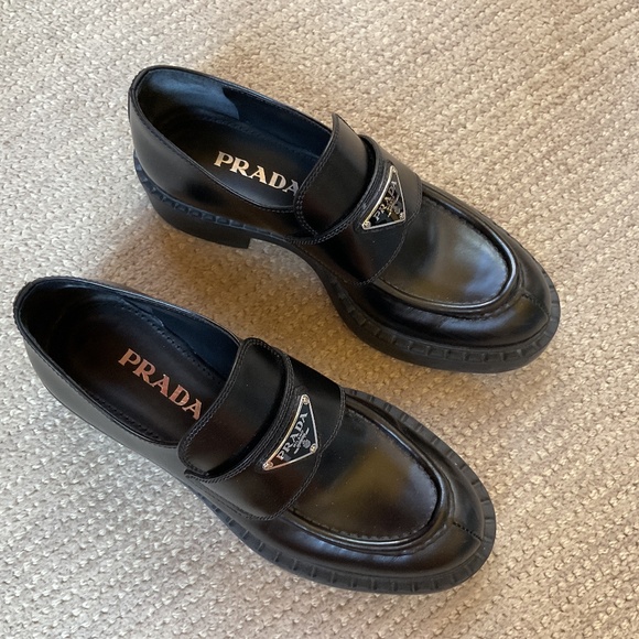 Prada Calzature Donna Spazzolato, Nero, 36.5 - Picture 1 of 7